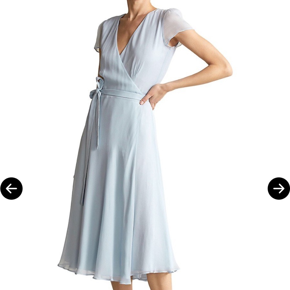 NWT Polo by Ralph Lauren Light Blue Wrap dress SZ 8